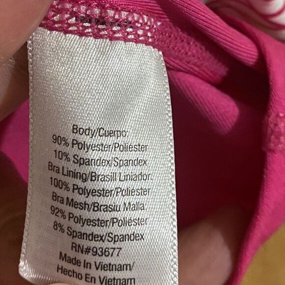 XERSION WOMEN’s PINK & WHITE ACTIVEWEAR/WORKOUT/ATHLETIC TANK TOP Sz-S - Picture 5 of 5